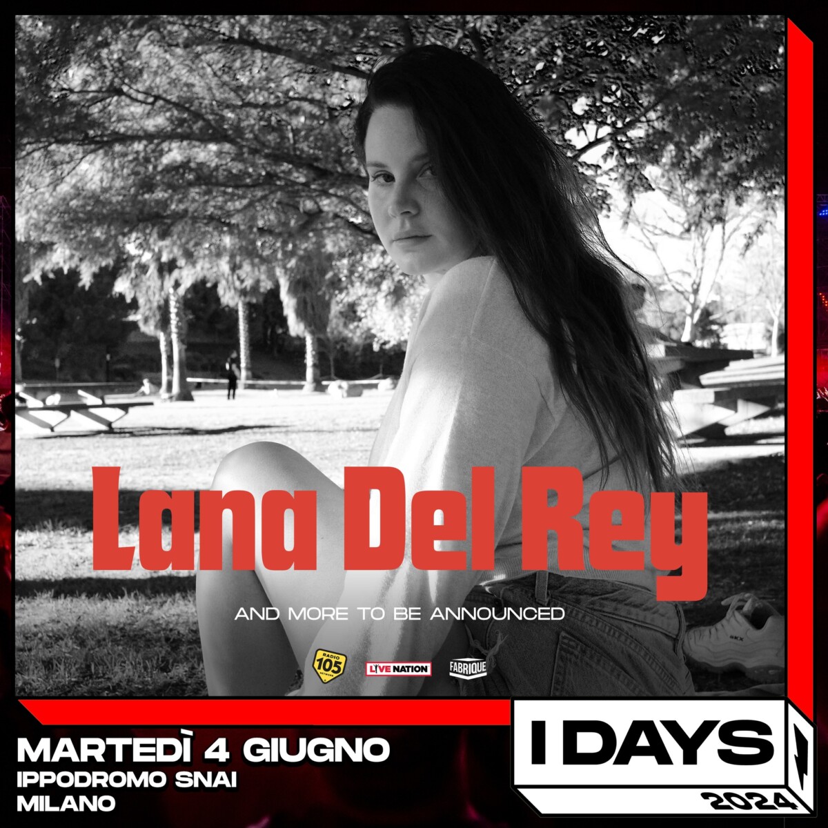 I-DAYS MILANO 2024: LANA DEL REY, data unica in Italia lana del rey