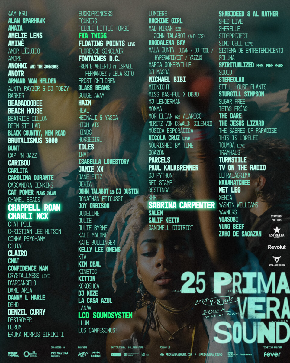 Primavera Sound 2025 Barcellona - calendario
