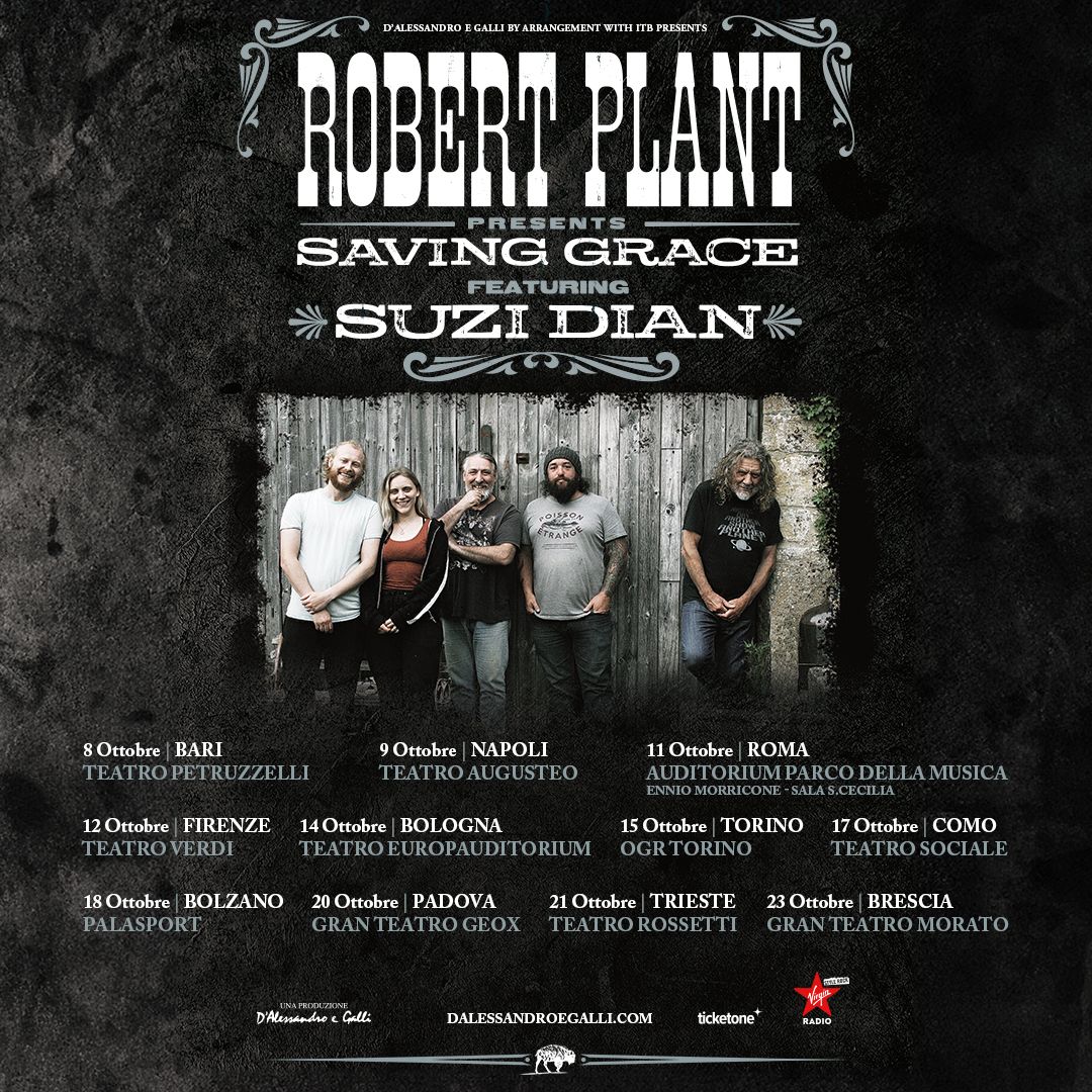 Robert Plant - Saving Grace il tour in Italia Robert Plant in concerto con il progetto Saving Grace